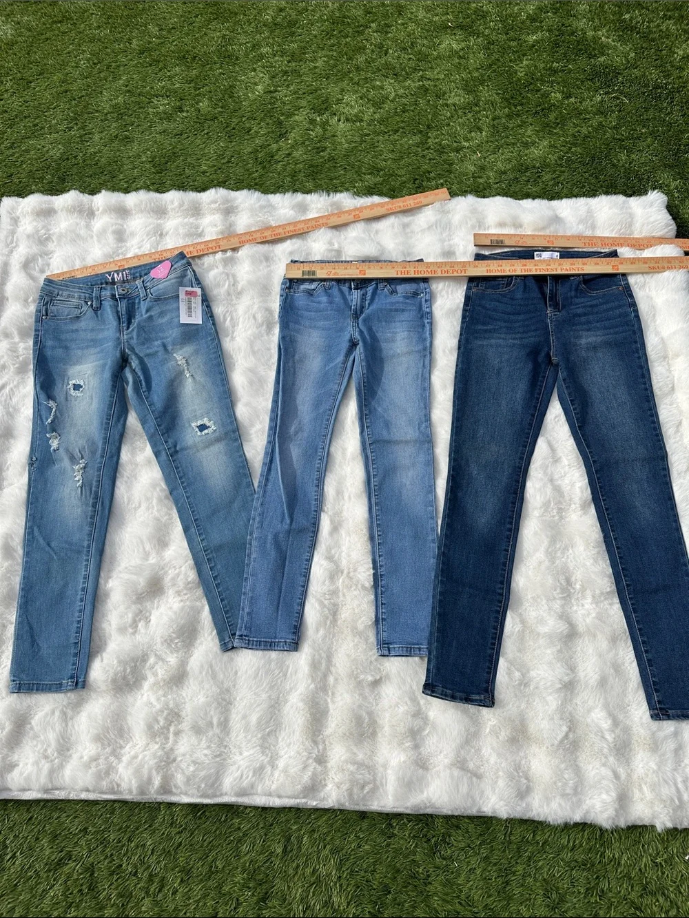 Girls jeans size 12. Two are NWT. YMI RSQ 7 for all Mankind